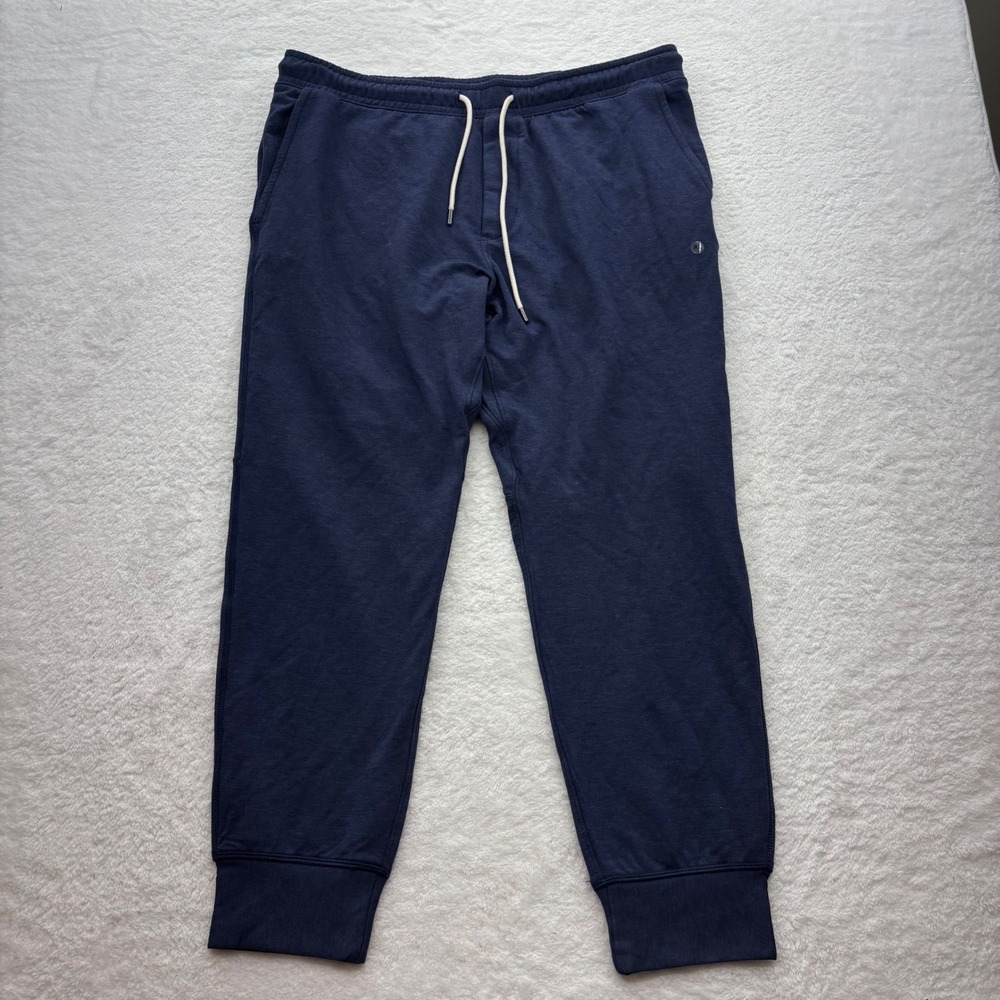 American Eagle Mens XL Jogger Pants Navy Blue Heathered Drawstring Sweatpants